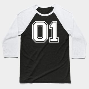 Team Number 01 Baseball T-Shirt